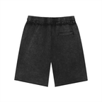 Unisex Mineral Wash Raw Edge Shorts