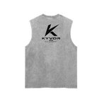 Snow Washed Frayed Hem Tank Top