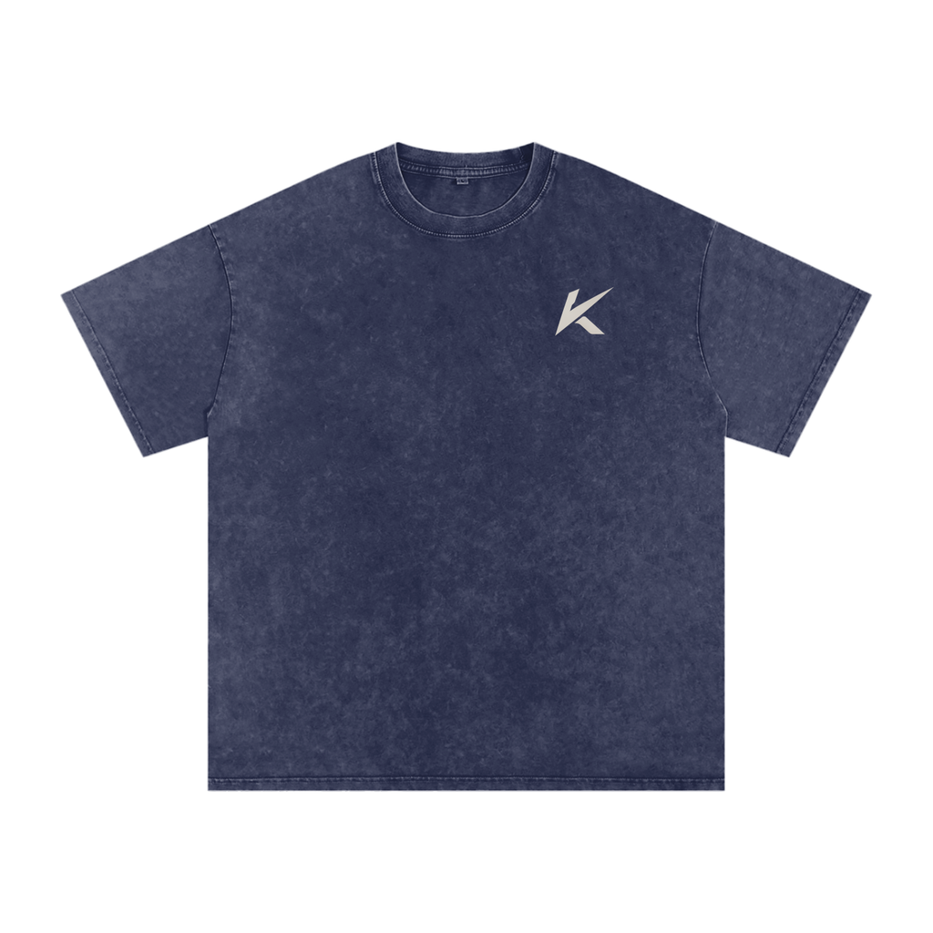 Snow Washed Oversized Cotton T-Shirt