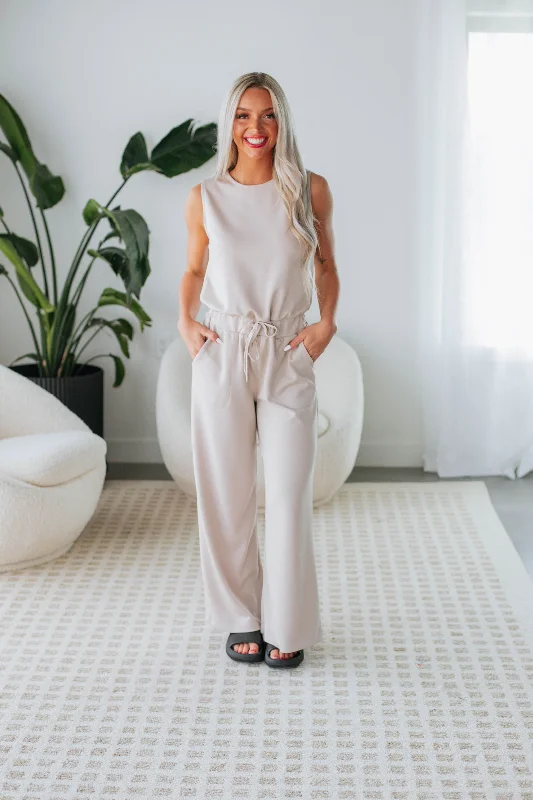 Soft Textures Cowan Jumpsuit - Natural