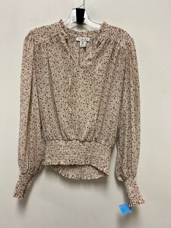 Top Long Sleeve By Rachel Zoe In Floral Print, Size: M