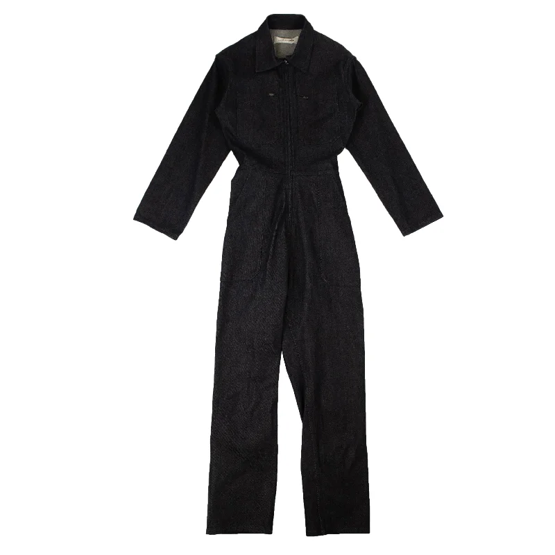 Fashion-Forward A.P.C Denim Fitted Jumpsuit - Blue