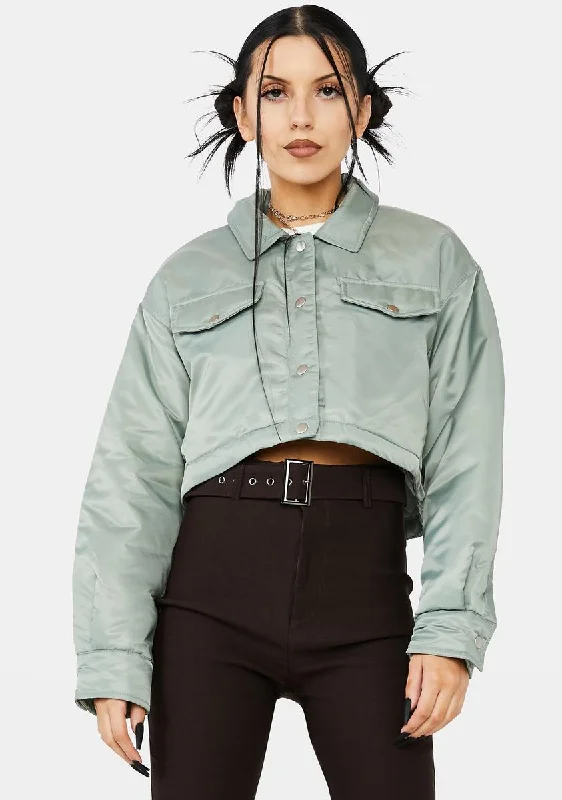 Budget Friendly Street Smarts Cropped Cargo Jacket