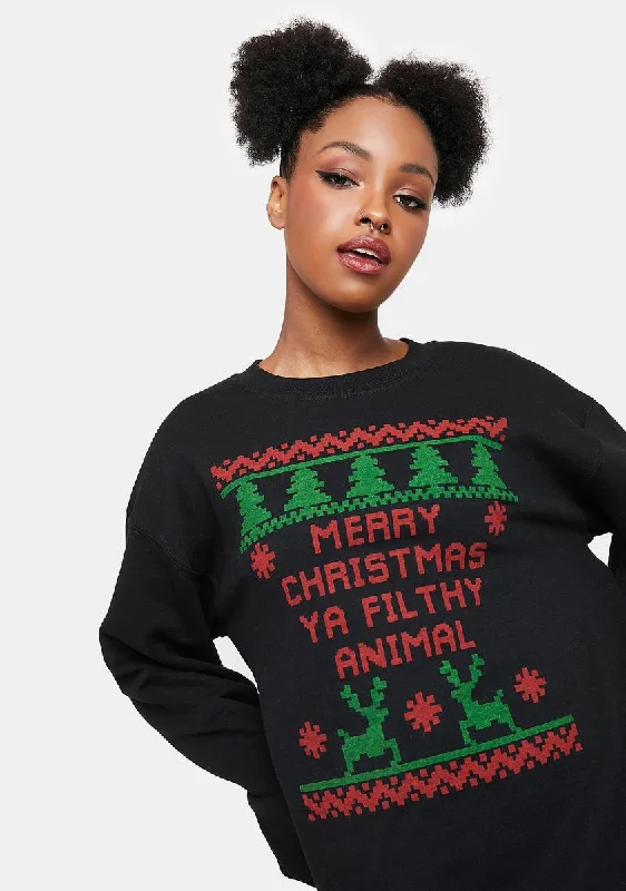 Daily Essentials Iconic Quote Holiday Sweater