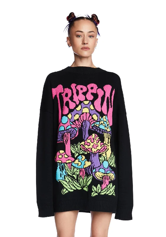 Holiday Sale Technicolor Trip Oversized Sweater