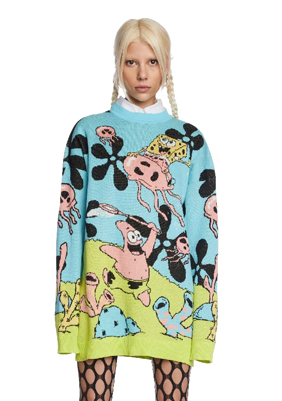 Limited Time Gone Fishing Oversized Sweater