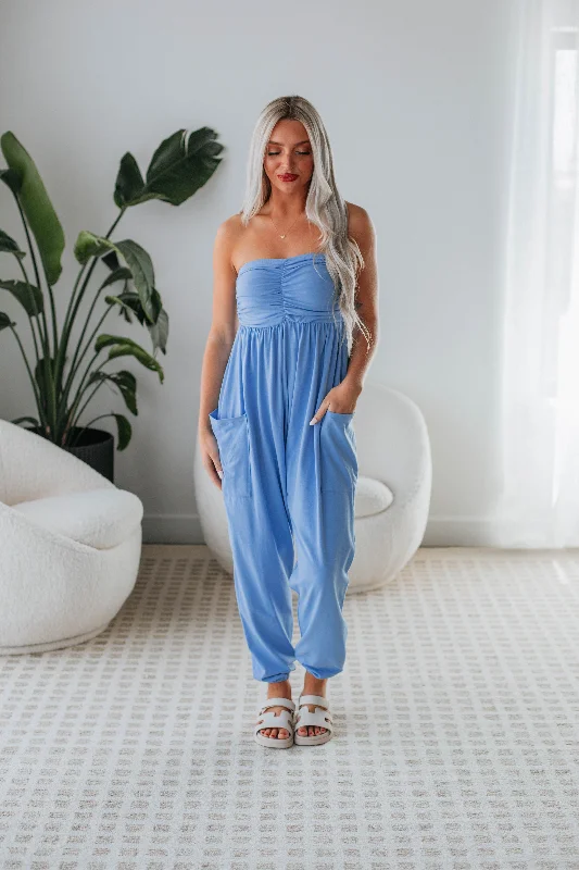 Chic Allure Maria Jumpsuit - Periwinkle