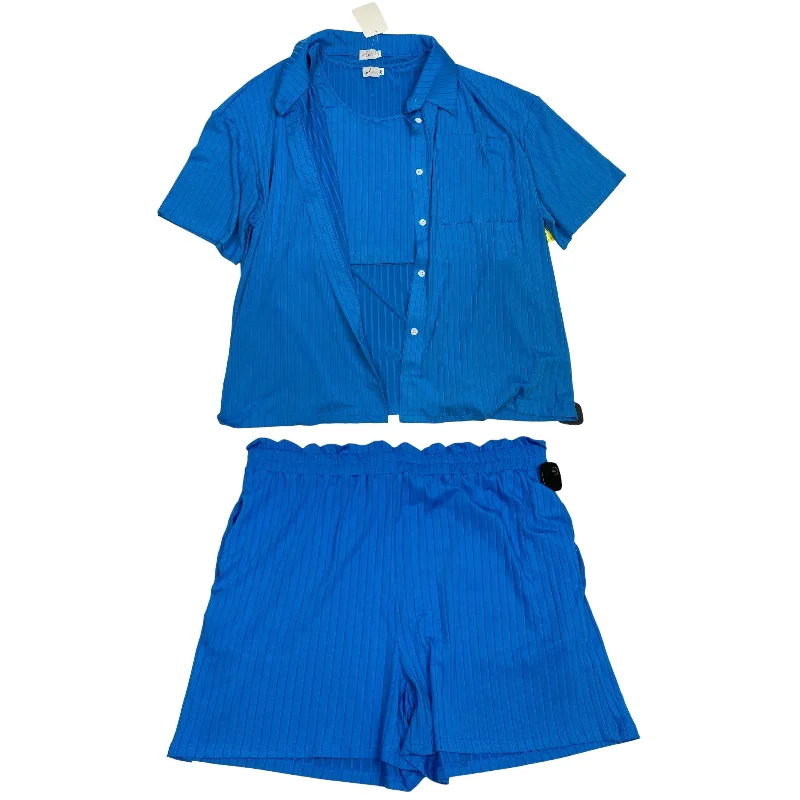 Shorts Set By WLM In Blue, Size: 2x