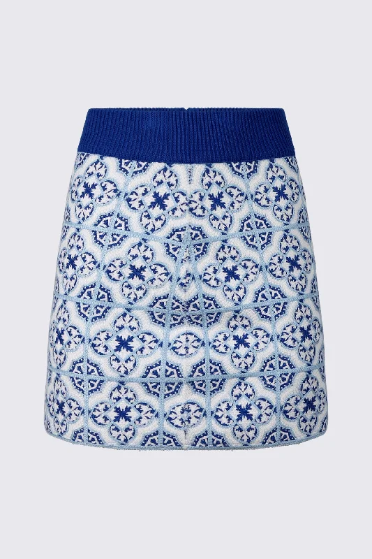 Durable Fashion Picks MATILDE SKIRT | BLUE AZULEJOS