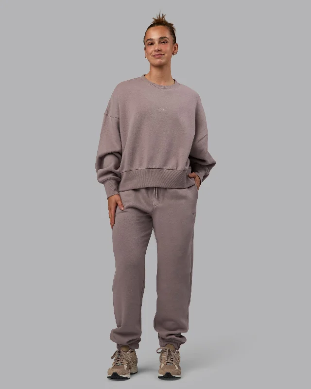 Urban Femme Streetwear MVP Oversized Sweater - Greyish Purple