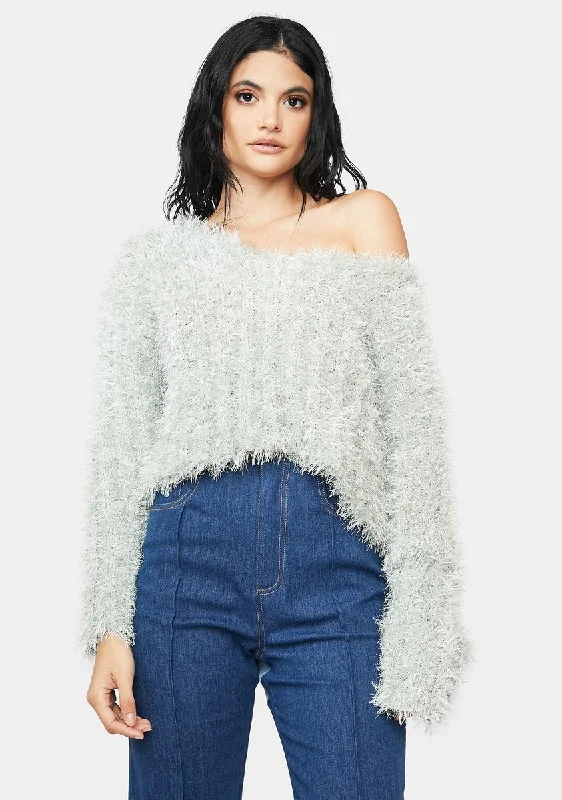 Get The Latest Trends Sage Weekend Flirt Crop Sweater