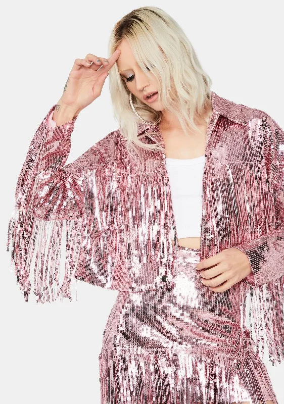 Shop Our Looks Sweet Blindin' Baddie Sequin Jacket