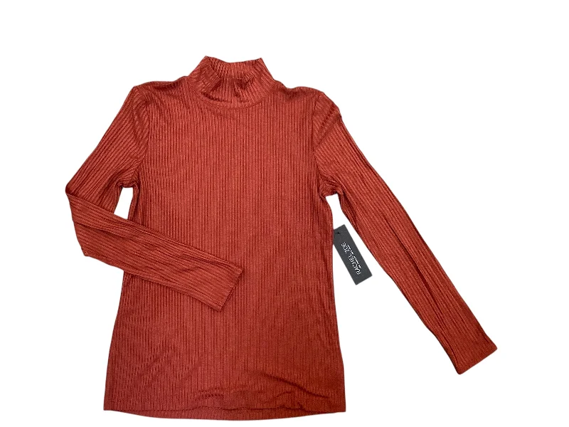 Top Long Sleeve Basic By Rachel Zoe In Orange, Size: S