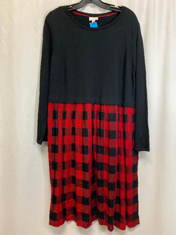 Tunic Long Sleeve By J. Jill In Black, Size: 1x