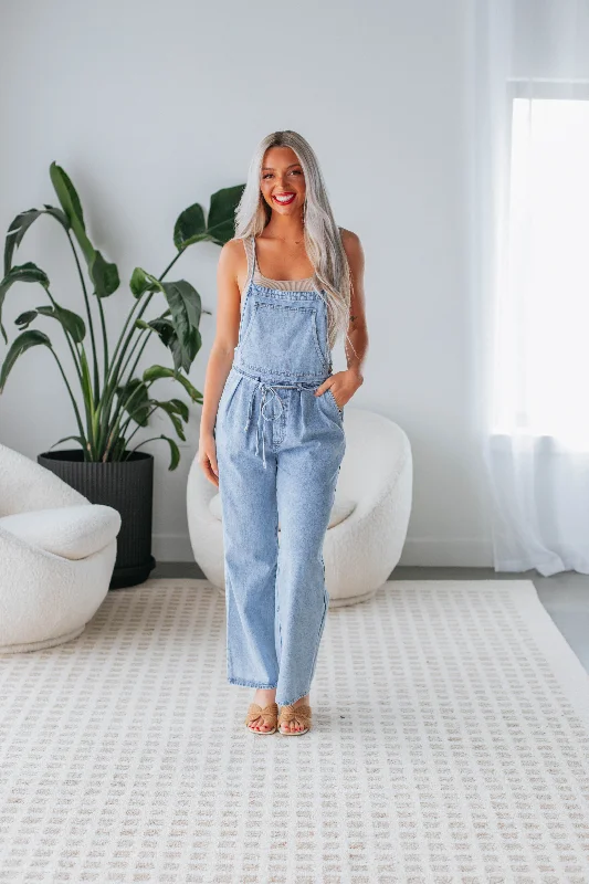 Feminine Elegance Sampson Denim Jumpsuit