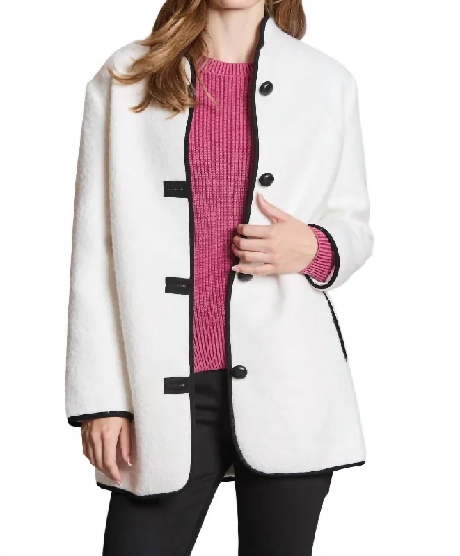 Limited Time Offers Sherpa City Coat In Winter White