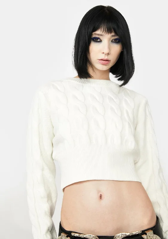 Weekend Exclusive Innocent Hit The Books Cropped Sweater