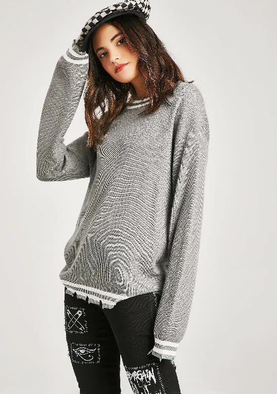 Comfort Centric Apparel Tear It Up Sweater