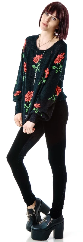 Boutique Styles A Rose is A Rose Pfeiffer Sweater