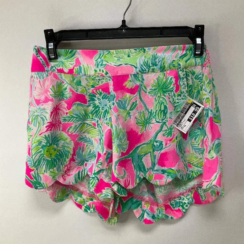 Shorts By Lilly Pulitzer In Green & Pink, Size: Xs