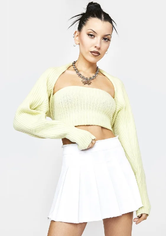 Chic Trends Unveiled Sage Make It Effortless Sweater Set