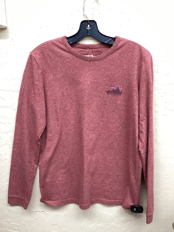 Top Long Sleeve By Patagonia In Red, Size: S