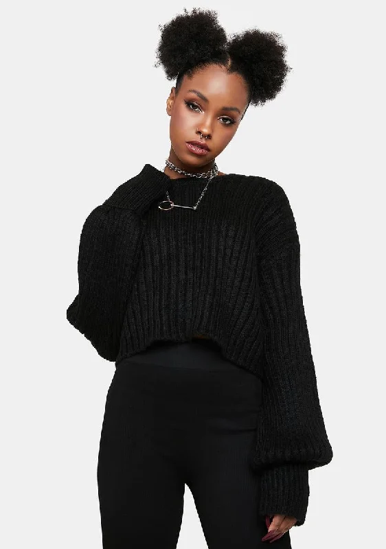 Unbeatable Deals Good Thinking Cropped Sweater