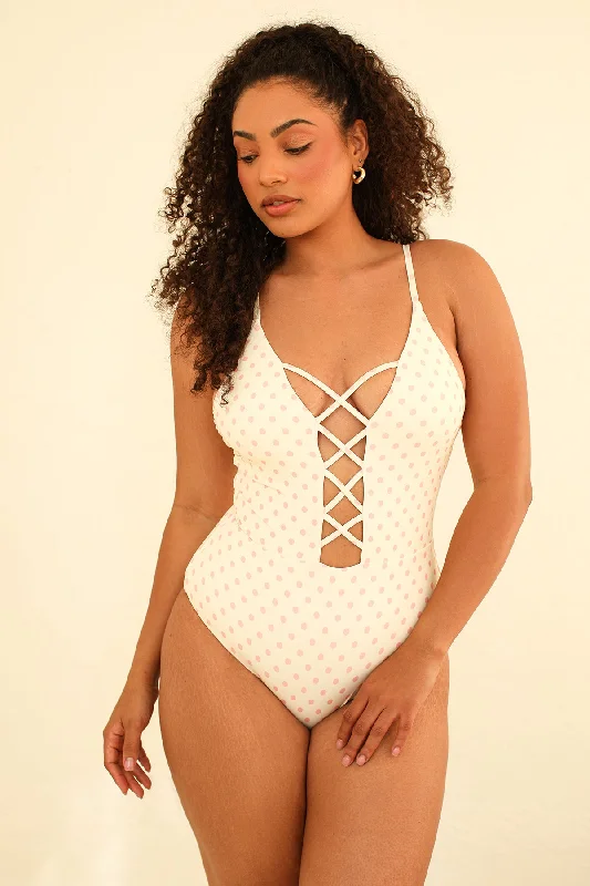 Trendsetter's Closet Bliss One Piece - Dotted Pink