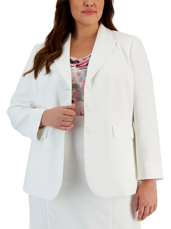 High End Designer Brands Discount Plus Womens Office Career Suit Jacket