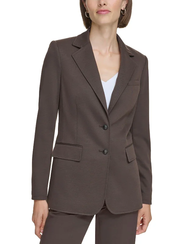 Limited Time Flash Sale Womens Knit Two-Button Blazer