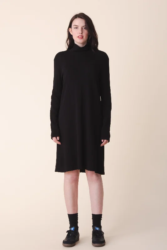 Sophisticated Cut True Self Dress in Black