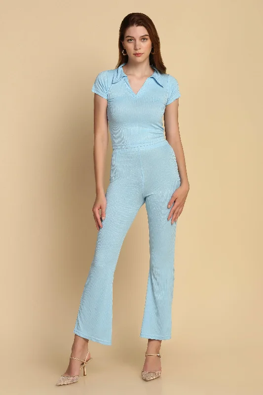 Artful Design Co-ord Set - Baby Blue