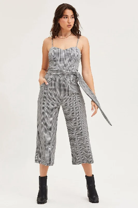 Summer Splash Sale Stripe Jumpsuit Sleeveless