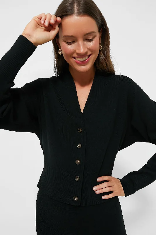 Trendy Fashion for Women Black Knit Beverly Cardigan