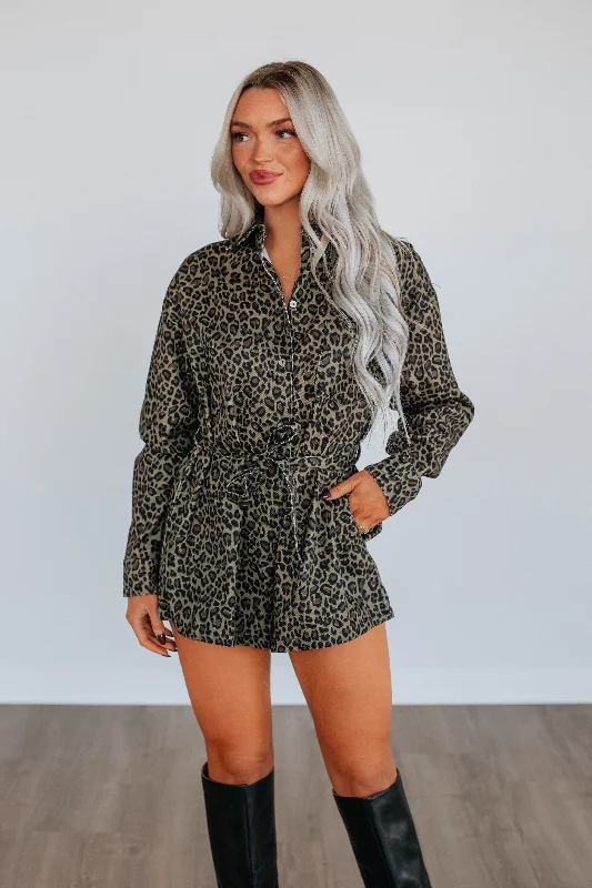 Great Prices On Feminine Styles Tiernee Leopard Romper