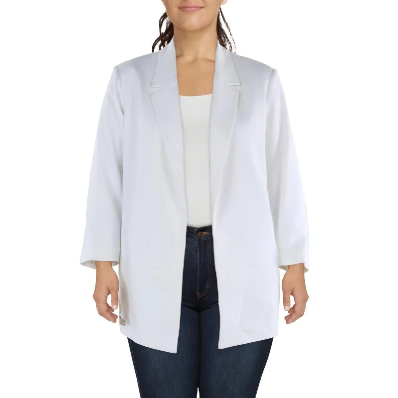 Flash Sales Womens Mid-Length Office Open-Front Blazer