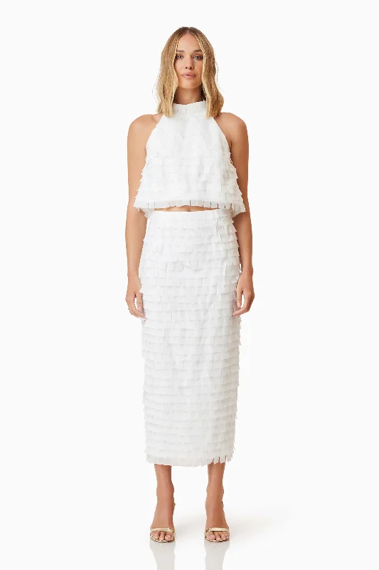 Discount Extravaganza Hailey Two Piece Set In White