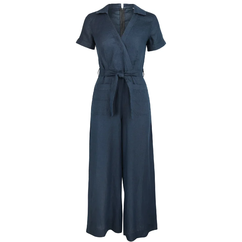 Unbeatable Prices Candice Belted Jumpsuit Dark Navy