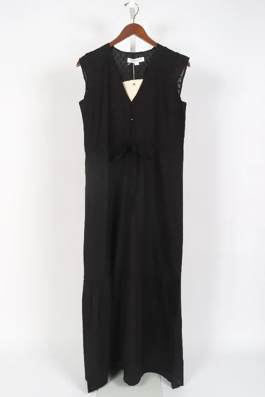 Dreamy Aesthetic Surya Dress - Black Swiss Dot Organic