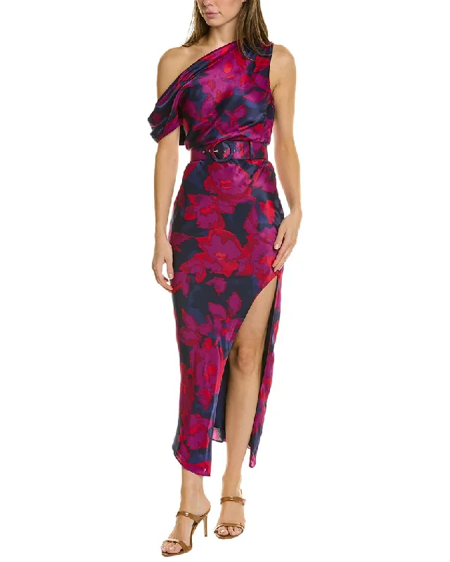 Seasonal Clearance Nicholas Calantha Silk-Blend Midi Dress