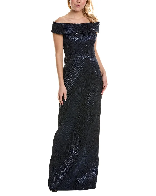 Mega Sales Teri Jon by Rickie Freeman Off-The-Shoulder Gown