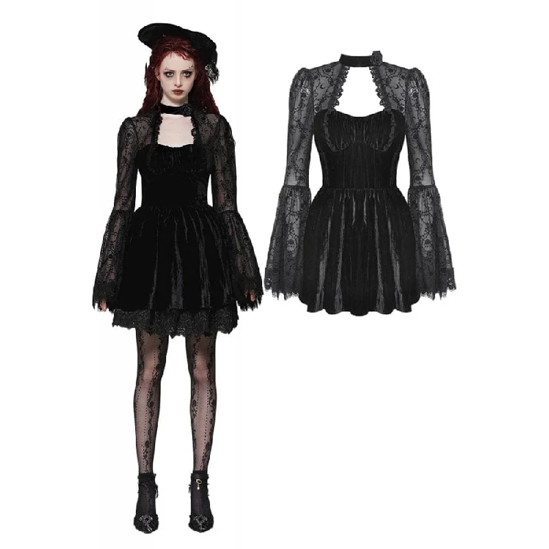 New Arrivals Women's Gothic Cut-out Lace Short Dress