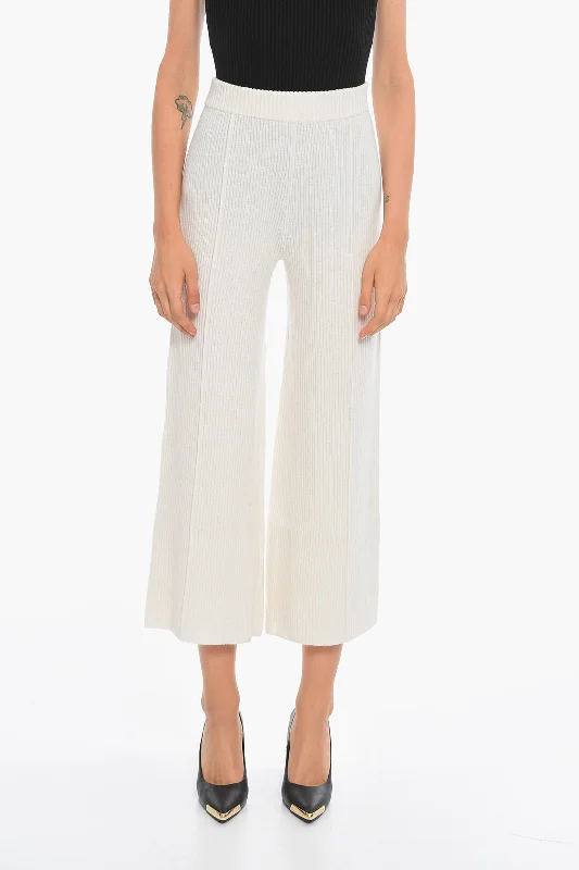 Trend Forward Threads For Her Aeron Cashmere-blend NANCY Ribbed Culotte Pants