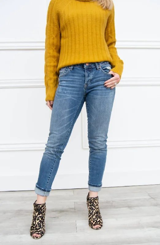 Hot Styles Erin Slim Straight Ankle Jean In Reeve