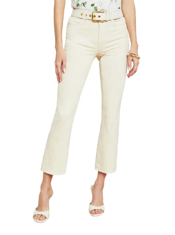 Fashion Forward Outfits Mira Cropped Bootcut Jean In Crème Brulee