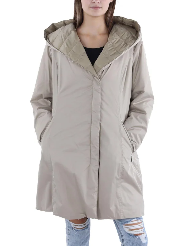 Style Redefined Womens Asymmetric Hooded Active